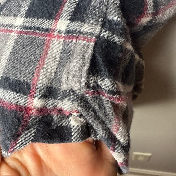 Jachs XL Men's Brawny Plaid‎ Heavyweight Button Front Flannel Shirt Outdoors - Picture 5 of 12